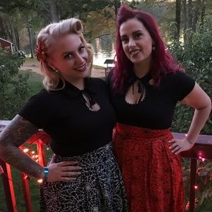 Mode Merr eye candy blouse in black